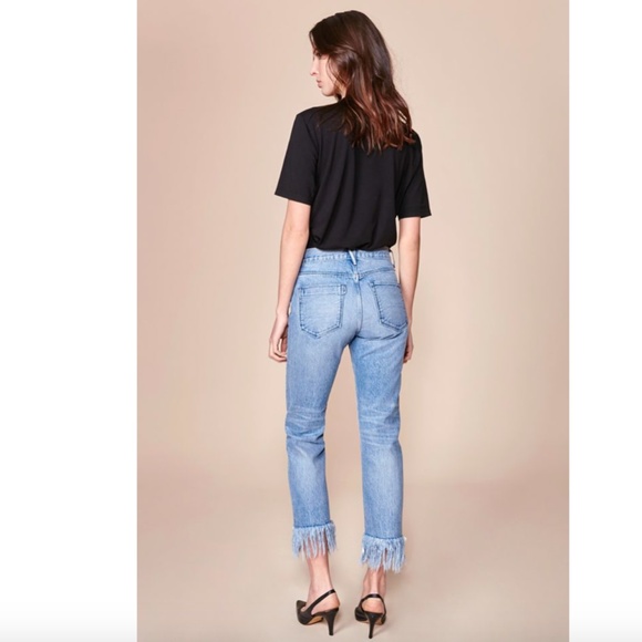 New 3x1 Fringe Stella Cropped Jeans - Picture 12 of 15
